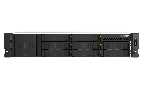 Picture of QNAP TS-855EU-8G NAS/storage server Rack (2U) Intel Atom® C5125 8 GB DDR4 0 TB QuTS hero Black