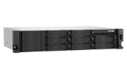 Picture of QNAP TS-855EU-8G NAS/storage server Rack (2U) Intel Atom® C5125 8 GB DDR4 0 TB QuTS hero Black