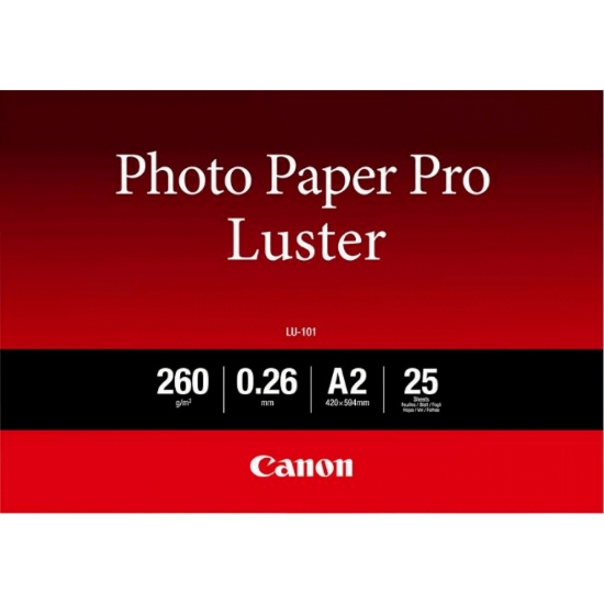 Picture of Canon LU-101 Luster Photo Paper Pro A2 - 25 Sheets