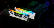 Picture of Kingston Technology FURY 32GB 7200MT/s DDR5 CL38 DIMM (Kit of 2) Renegade RGB White XMP