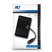 Picture of ACT USB-C docking station 4K, for 1 HDMI or VGA monitor, ethernet, USB hub