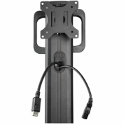 Picture of StarTech.com Mobile Workstation Cart with Monitor Mount, CPU/PC Holder, Keyboard Tray - Ergonomic Height Adjustable Desktop Computer Cart - Rolling Mobile Standing Workstation on Wheels