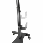 Picture of StarTech.com Mobile Workstation Cart with Monitor Mount, CPU/PC Holder, Keyboard Tray - Ergonomic Height Adjustable Desktop Computer Cart - Rolling Mobile Standing Workstation on Wheels