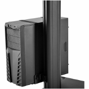 Picture of StarTech.com Mobile Workstation Cart with Monitor Mount, CPU/PC Holder, Keyboard Tray - Ergonomic Height Adjustable Desktop Computer Cart - Rolling Mobile Standing Workstation on Wheels