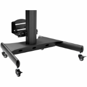 Picture of StarTech.com Mobile Workstation Cart with Monitor Mount, CPU/PC Holder, Keyboard Tray - Ergonomic Height Adjustable Desktop Computer Cart - Rolling Mobile Standing Workstation on Wheels