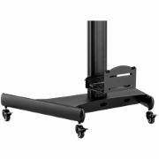 Picture of StarTech.com Mobile Workstation Cart with Monitor Mount, CPU/PC Holder, Keyboard Tray - Ergonomic Height Adjustable Desktop Computer Cart - Rolling Mobile Standing Workstation on Wheels