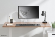 Picture of Neomounts DS70-450WH1 Monitor arm 17-42" - gas spring - Topfix - 180°-stop
