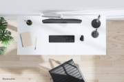Picture of Neomounts DS70-450WH1 Monitor arm 17-42" - gas spring - Topfix - 180°-stop