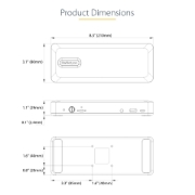 Picture of StarTech.com DK31C3MNCRUE laptop dock/port replicator Wired USB 3.2 Gen 2 (3.1 Gen 2) Type-C
