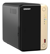 Picture of QNAP TS-264 NAS Tower Intel® Celeron® N5095 8 GB 0 TB QNAP QTS Black, Gold
