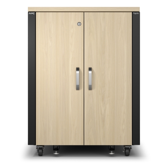 Picture of APC NetShelter Soundproof, 17U, Server Rack Enclosure, 230V, Maple