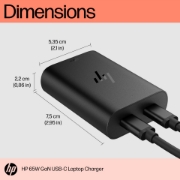 Picture of HP 65W GaN USB-C Laptop Charger