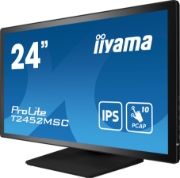Picture of iiyama ProLite T2452MSC-B1 computer monitor 60.5 cm (23.8") 1920 x 1080 pixels Full HD LCD Touchscreen Multi-user Black