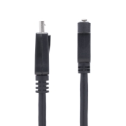 Picture of StarTech.com 3ft (1m) Panel Mount DisplayPort Cable - 4K x 2K - DisplayPort 1.2 Extension Cable Male to Female - DP Video Extender Cord with Panel Mount DP Connector - DP Monitor Cable
