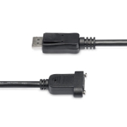 Picture of StarTech.com 3ft (1m) Panel Mount DisplayPort Cable - 4K x 2K - DisplayPort 1.2 Extension Cable Male to Female - DP Video Extender Cord with Panel Mount DP Connector - DP Monitor Cable
