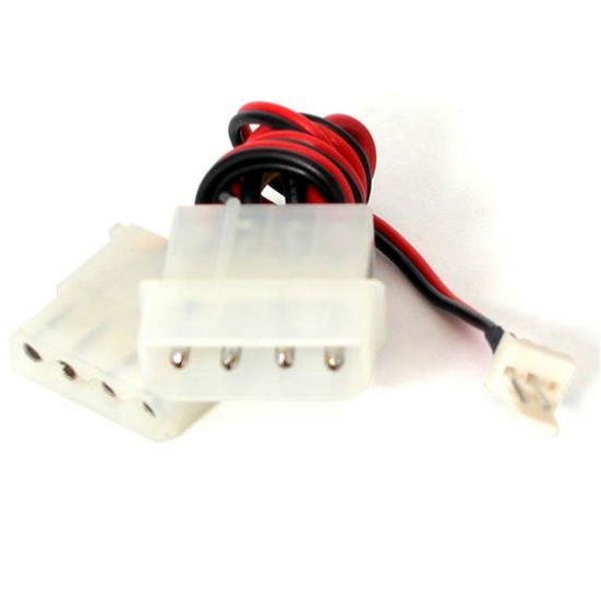 Picture of StarTech.com 12in Fan Adapter - TX3 to 2x LP4 Power Y Splitter Cable