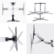Picture of StarTech.com VESA TV Wall Mount, Adjustable Full Motion TV Wall Mount For 23"-55" Displays, Slim TV Mounting Bracket Supports 66lb (30kg), Extendable/Tilting/Swivel TV Wall Mount