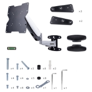 Picture of StarTech.com VESA TV Wall Mount, Adjustable Full Motion TV Wall Mount For 23"-55" Displays, Slim TV Mounting Bracket Supports 66lb (30kg), Extendable/Tilting/Swivel TV Wall Mount