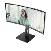 Picture of AOC CU34P3CV computer monitor 86.4 cm (34") 3440 x 1440 pixels UltraWide Quad HD LED Black