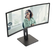 Picture of AOC CU34P3CV computer monitor 86.4 cm (34") 3440 x 1440 pixels UltraWide Quad HD LED Black