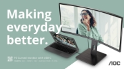 Picture of AOC CU34P3CV computer monitor 86.4 cm (34") 3440 x 1440 pixels UltraWide Quad HD LED Black