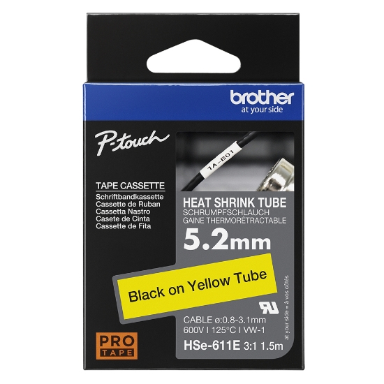 Picture of Brother HSE-611E label-making tape