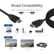 Picture of ACT 1.5 meters HDMI 8K Ultra High Speed cable v2.1 HDMI-A male - HDMI-A male