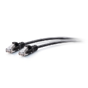 Picture of C2G 0.3m Cat6a Snagless Unshielded (UTP) Slim Ethernet Patch Cable - Black