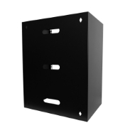 Picture of StarTech.com 14U Wall Mount Network Rack - 14 Inch Deep (Low Profile) - 19" Patch Panel Bracket for Shallow Server, IT Equipment, Network Switches - 77lbs/35kg Weight Cap., Black