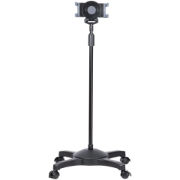 Picture of StarTech.com Mobile Tablet Stand with Lockable Wheels - Height Adjustable Cart - Universal Rolling Floor Stand for Tablets from 7 to 11 inch, Portable Tablet Stand w/ Detachable Tablet Holder