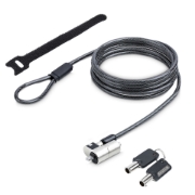 Picture of StarTech.com Nano Laptop Cable Lock, 6ft (2m), Anti-Theft Keyed Lock, Security Cable Locks Nano Slot Notebooks, For EliteBook/LenovoX1/2-1 Laptops, Cut-Resistant, Steel Cable Lock For Laptop