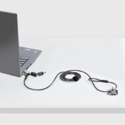 Picture of StarTech.com Nano Laptop Cable Lock, 6ft (2m), Anti-Theft Keyed Lock, Security Cable Locks Nano Slot Notebooks, For EliteBook/LenovoX1/2-1 Laptops, Cut-Resistant, Steel Cable Lock For Laptop