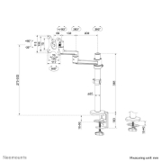 Picture of Neomounts DS60-425WH1 Monitor arm 17-27" - space saving