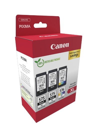 Picture of Canon 5437C004 ink cartridge 3 pc(s) Original High (XL) Yield Black, Cyan, Magenta, Yellow
