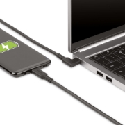 Picture of StarTech.com 6.6ft (2m) USB-C Cable, Right-Angled, USB 5Gbps, 100W (5A) Power Delivery, 4K 60Hz DP Alt Mode, Rugged USB C Cord - Thunderbolt Compatible