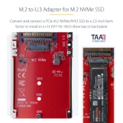 Picture of StarTech.com 1M25-U3-M2-ADAPTER interface cards/adapter Internal M.2