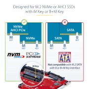 Picture of StarTech.com 1M25-U3-M2-ADAPTER interface cards/adapter Internal M.2