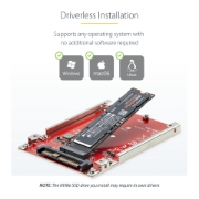 Picture of StarTech.com 1M25-U3-M2-ADAPTER interface cards/adapter Internal M.2