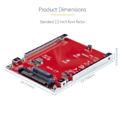 Picture of StarTech.com 1M25-U3-M2-ADAPTER interface cards/adapter Internal M.2