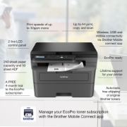 Picture of Brother DCP-L2627DWE EcoPro Ready 3-in-1 Mono Laser Printer