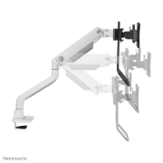 Picture of Neomounts DS75S-950WH2 Monitor arm 17-32" - gas spring - Topfix - 180°-stop