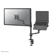 Picture of Neomounts DS20-425BL2 Monitor arm with laptop holder 17-27" - space saving
