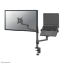 Afbeeldingen van Neomounts DS20-425BL2 Monitorarm met laptophouder 17-27" - ruimtebesparend