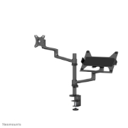 Picture of Neomounts DS20-425BL2 Monitor arm with laptop holder 17-27" - space saving