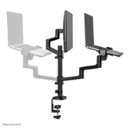 Picture of Neomounts DS20-425BL2 Monitor arm with laptop holder 17-27" - space saving