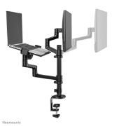 Picture of Neomounts DS20-425BL2 Monitor arm with laptop holder 17-27" - space saving