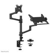 Picture of Neomounts DS20-425BL2 Monitor arm with laptop holder 17-27" - space saving