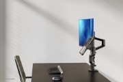 Picture of Neomounts DS20-425BL2 Monitor arm with laptop holder 17-27" - space saving
