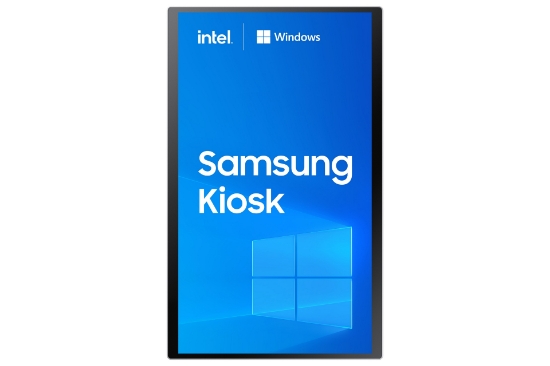 Picture of Samsung KM24C-5 Kiosk design 61 cm (24") LED 250 cd/m² Full HD White Touchscreen Built-in processor Windows 10 IoT Enterprise 16/7