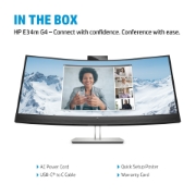 Picture of HP E34m G4 WQHD Curved USB-C Conferencing Monitor